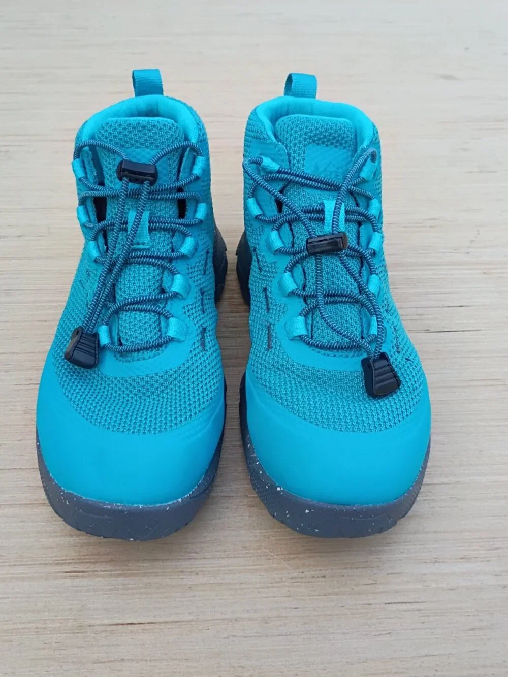 REI Co-op Kids Trailmade HydroWall Waterproof Hiking Boots Teal Blue Youth Sz 4Y